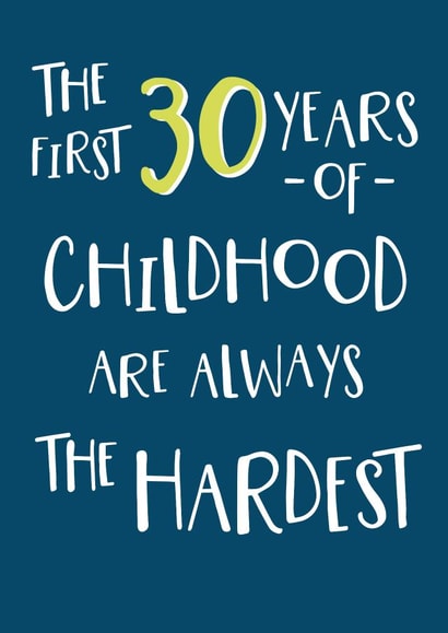 30th Birthday card - The Hardest created by Wink Design - Michelle Roberts