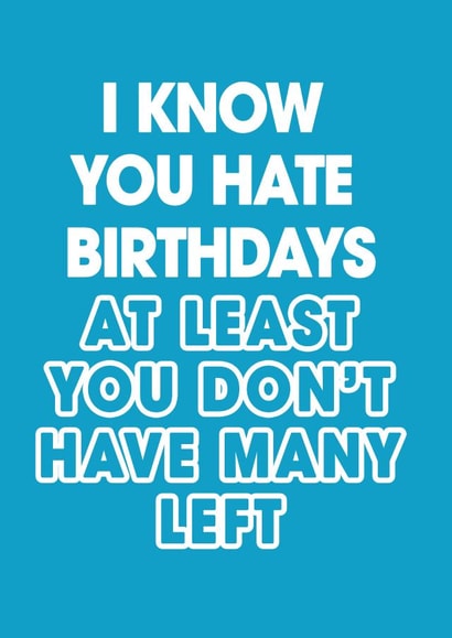 funny birthday card - for family or friend -  old age created by Pink + Pip