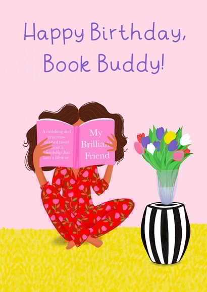 Birthday Card for Book Loving Friend created by The Adorned Page