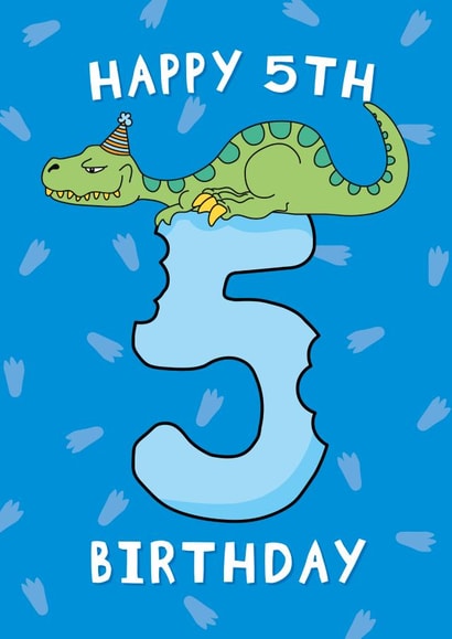 Dinosaur 5th Birthday Card created by Macie Moo