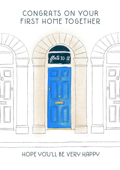 Pretty New Home Card - First House Together created by patternmuse