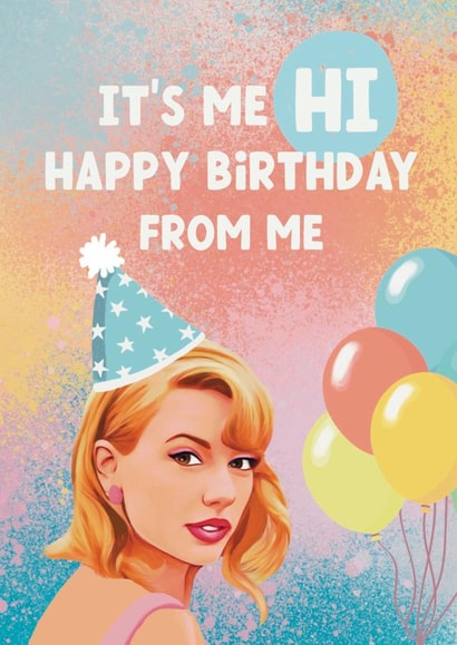 Celebrity Birthday Card - Taylor Swift - Anti Hero created by Giddy Kipper