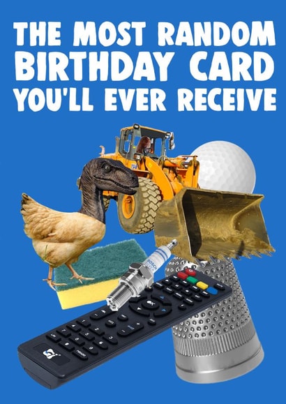 Random Birthday Card | Funny Weird Unforgettable Birthday Card created by Pottsy Prints