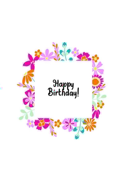 Cute Colourful Floral Birthday Card for Mum, Nan, Friend, Auntie or Sister created by Rebecca Stevens
