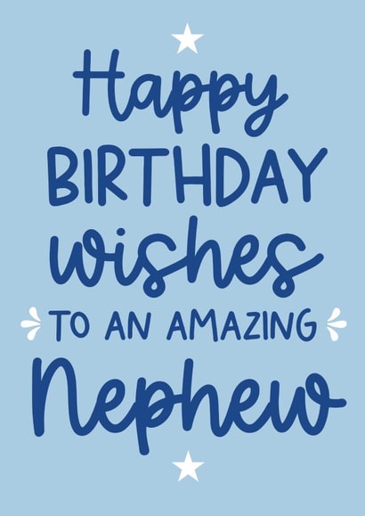 Birthday Card - Amazing Nephew created by Word Up Creative