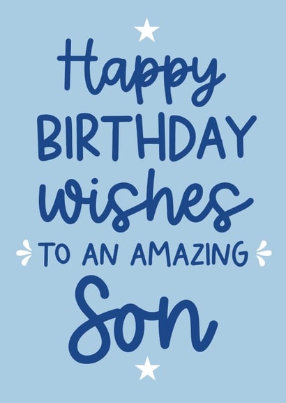 Birthday Card - Amazing Son created by Word Up Creative