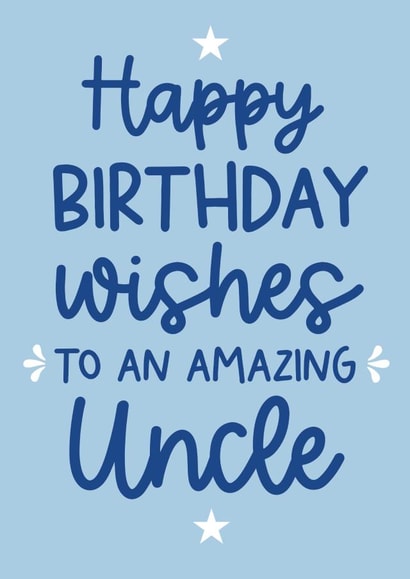 Birthday Card - Amazing Uncle created by Word Up Creative