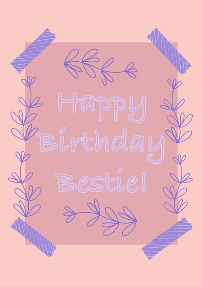 Cute bestie Happy Birthday wish - For family or friends created by Jade Tango