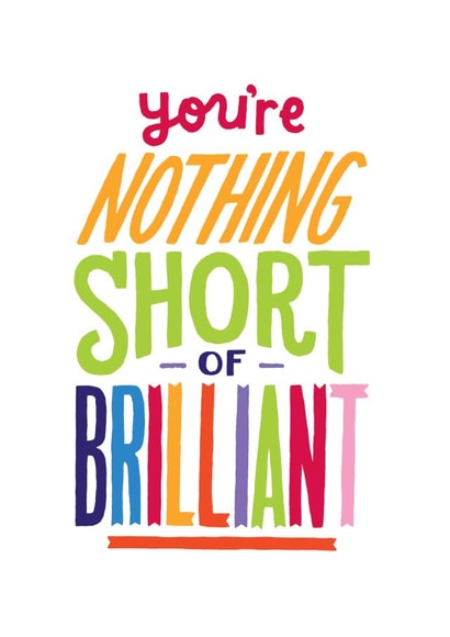 Fun Colourful Birthday Card - For Friends & Loved Ones - Inspirational created by Unknown Ink