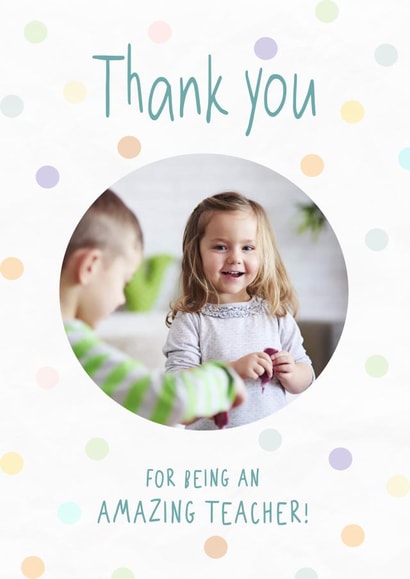 Cute Thank You Card - Amazing Teacher created by @hollielonglanddesigns