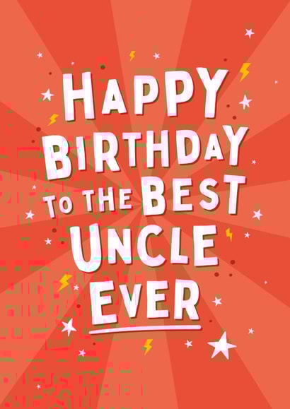 Best Uncle Ever Birthday Card created by Macie Dot Doodles