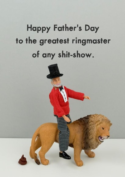 Funny Father's Day Card - Greatest Ringmaster created by Bold & Bright Cards