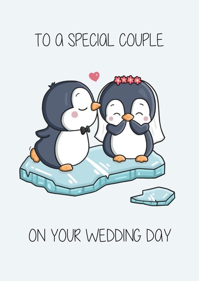 Cute Wedding Card - Penguin - Special Couple created by Creaternet
