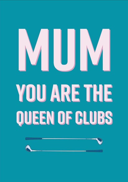 Golf Birthday Card For Mum created by PEA GREEN PRINTS