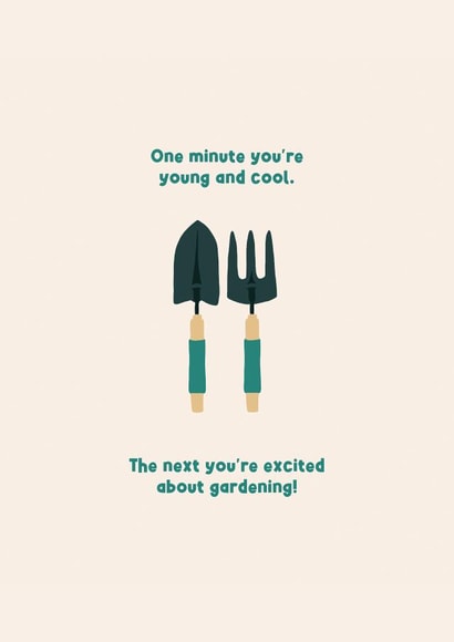 Funny Birthday Card - Gardening created by Jamie Lindsay