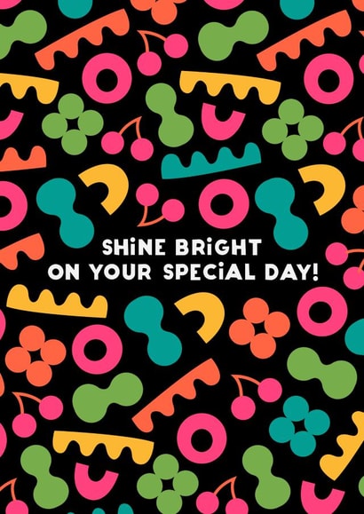 Neon Glow Birthday: Shine Bright on Your Special Day! created by Cherbear Creative Studio