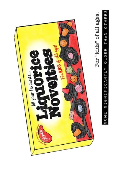 A funny, vintage looking card for those who STILL love sweets. created by Pork Chop Designs