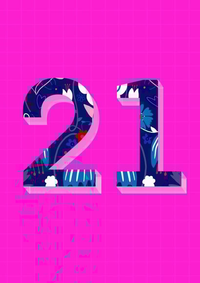 21st Birthday Card for the lovely female in your life created by Sinead Peyton