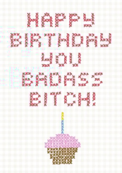 Badass Stitch Birthday Card created by Naughty Pickle