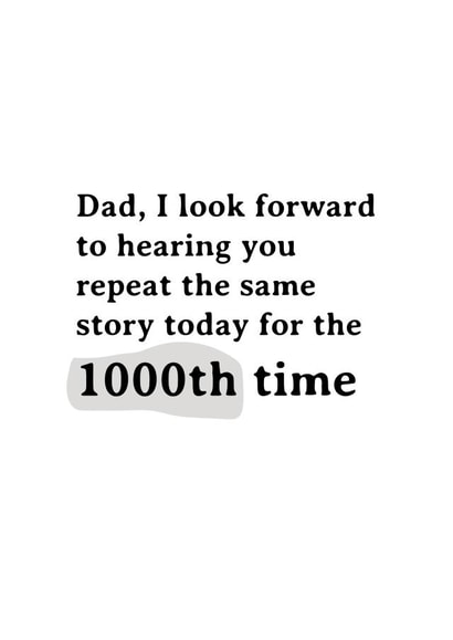 Cheeky Birthday Card - 1000th Time created by Very British Problems