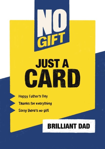 Funny DIY Screwfix Father’s Day Card - a no nonsense card for a Brilliant Dad created by Lisa Illustrates