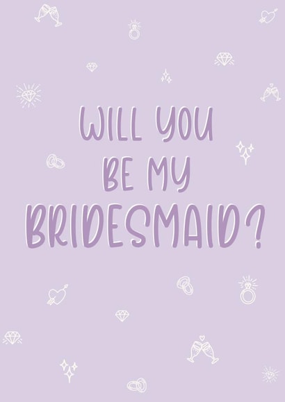 Cute Bridesmaid Proposal Card - Wedding Planning created by Lola