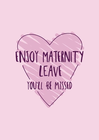 Cute Pregnancy Card - Maternity Leave created by Spekle Studio
