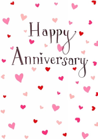 Pretty Anniversary Card - Hearts created by Love Lucy Illustration