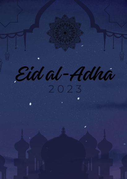 Night sky Eid al-Adha for Muslims created by KRISHIEL ANN VILLALON