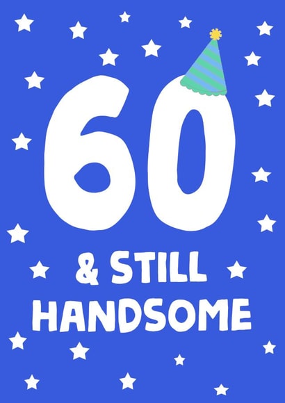 Pretty Birthday Card - 60th created by tea please