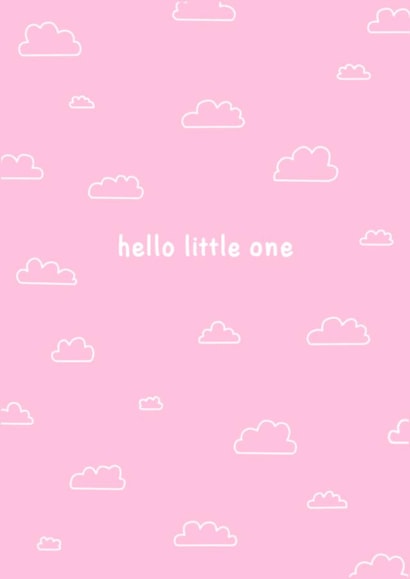 Hello Little One - Baby - New Parents- Cute created by CurlyLocksCanvasesUK