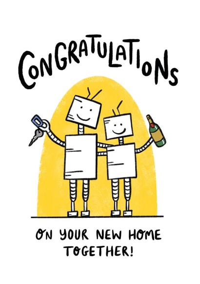 Cute New Home Card - New Home Together created by Debmon Design