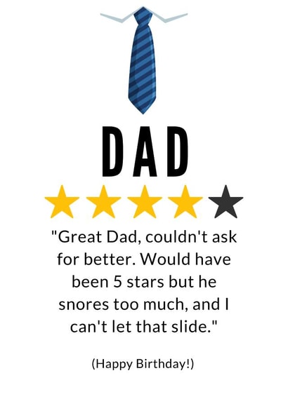 Funny Dad Birthday Card created by Cheeky Card Co