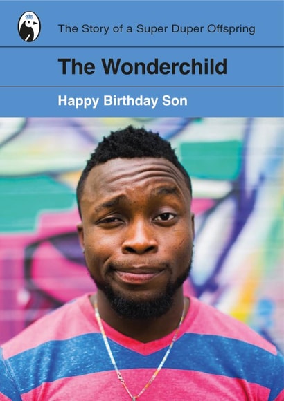 Son Wonderchild Birthday Personalised Photo Card 19375 created by Yay Days