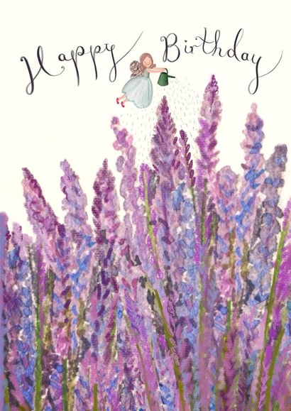 Lavender Fairy Birthday created by Love Lucy Illustration
