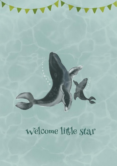 cute card to welcome the newborn. created by happysoul_pav