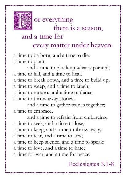 For Everything There Is A Season created by Orate Fratres