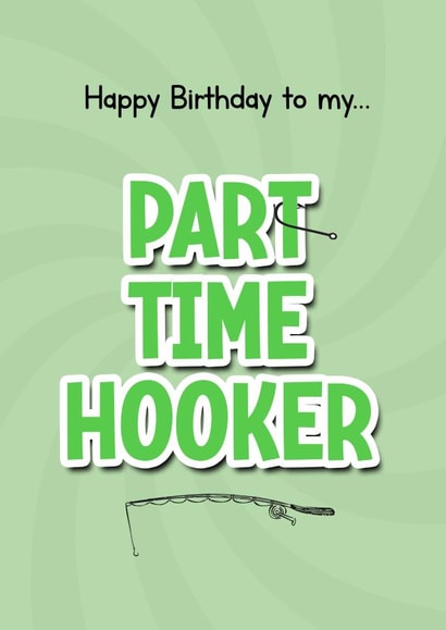 Funny & Cheeky Fishing Birthday Card for Fishermen. created by TeHe Gifts