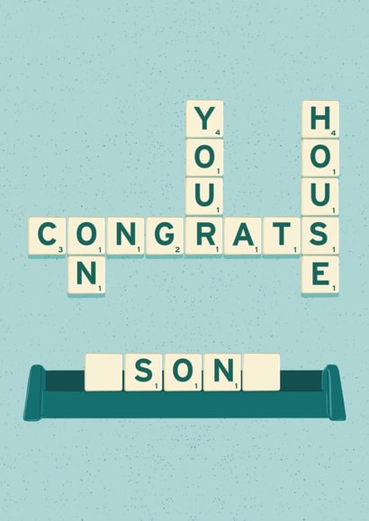 Congratulations Son New House Home Card created by ttrappartt