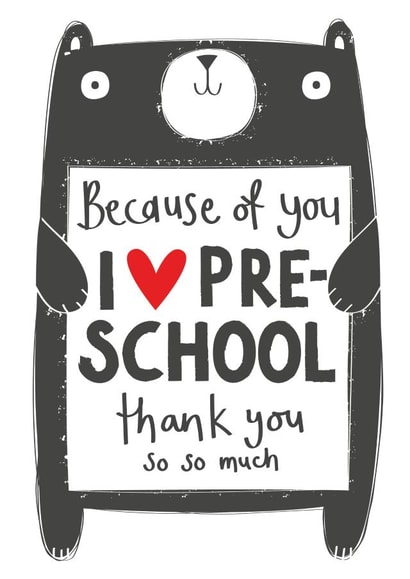 Thank you Pre-School created by Tandem Green by Beth Gunnell