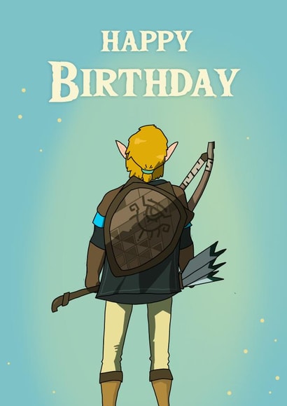 Happy Birthday Card - The Legend of Zelda: Tears of the Kingdom - Nintendo created by Davina Designs