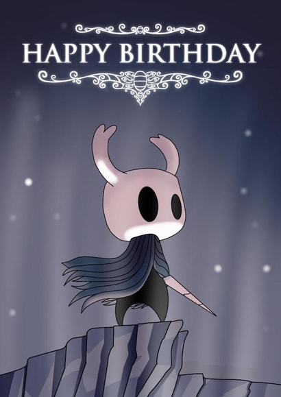 Happy Birthday Card - Hollow Knight Game created by Davina Designs