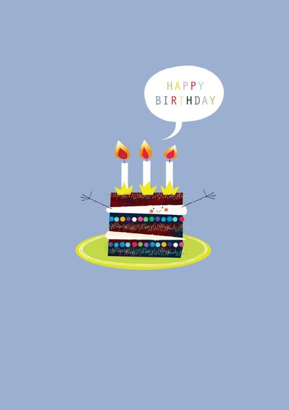 Cute Birthday Card - Cake created by Kali Stileman