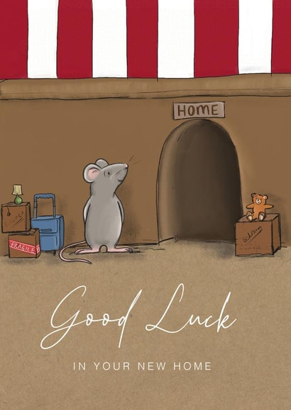 Cute New Home Card - Mouse Hole created by Lucy Driver