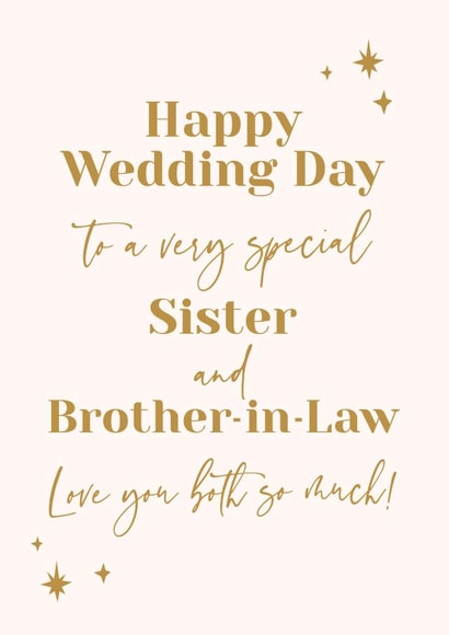 Wedding Card for Sister and Brother-in-Law created by Fifi Designs