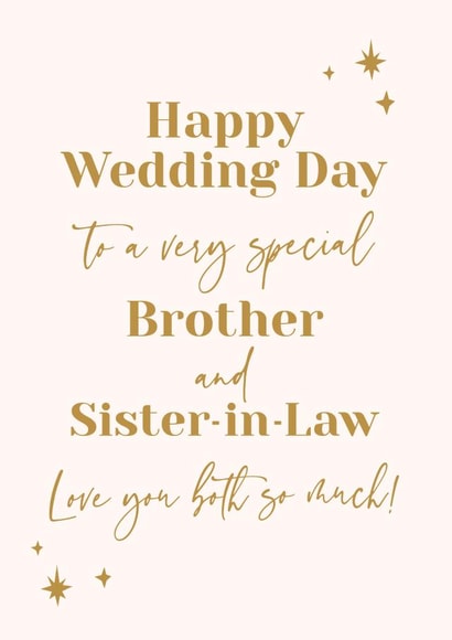 Heartfelt Wedding Card - Brother and Sister In Law created by Fifi Designs