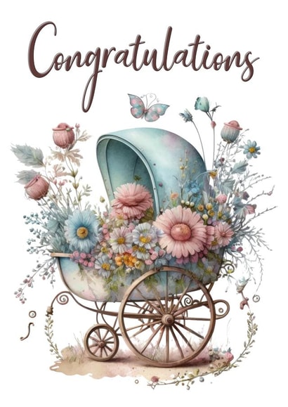 Beautiful New Baby Card created by CardandFast