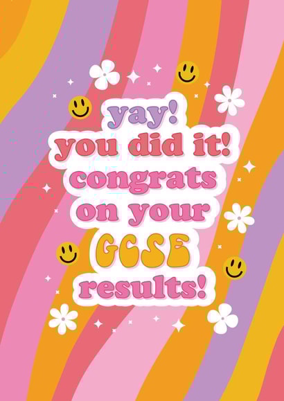 Cute Congratulations Card - GCSE Exam Results created by Nicole Julia