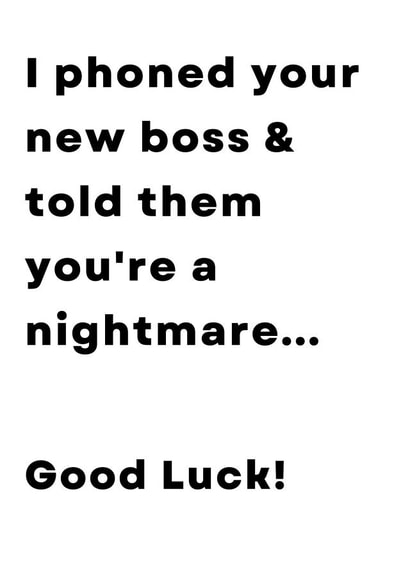 Send your work colleague off in style with this funny card with a cheeky side created by Frankie Curry