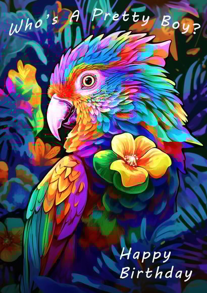 Artistic Birthday Card - Pretty Boy created by Fun Offender